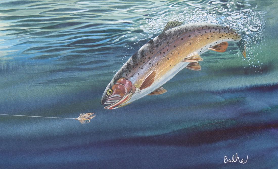 Don Balke (B. 1933) "Cutthroat Trout" (1 of 4)