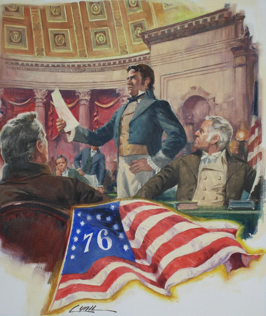 Dennis Lyall (B. 1946) "Bennington Flag" (1 of 4)