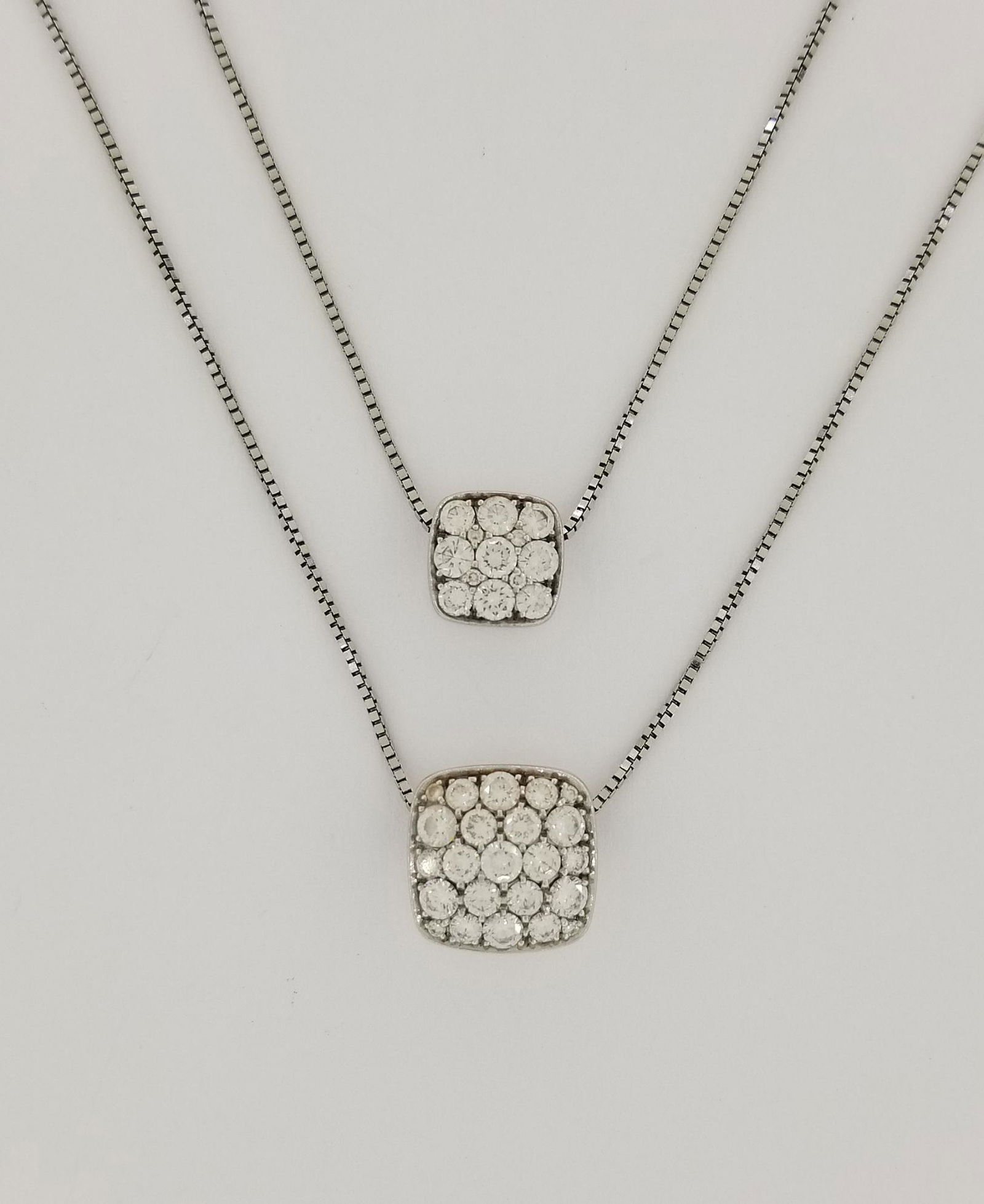 14K White Gold & 2.2ctw Diamond Necklace (1 of 5)