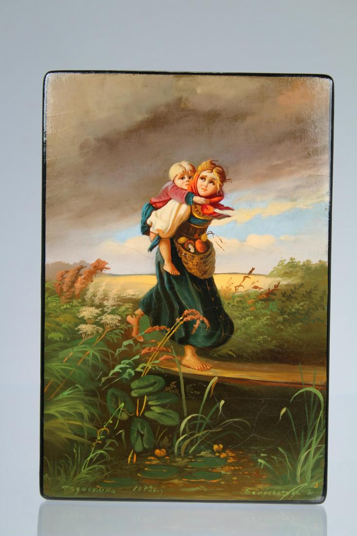 Signed, Russian Handpainted/Lacquered Box (1 of 8)