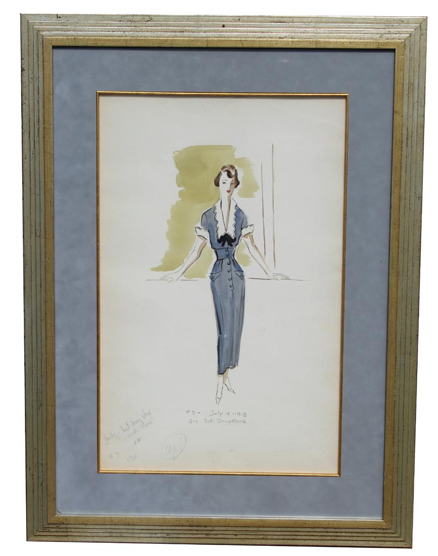 Edith Head Original Costume Design (1 of 6)