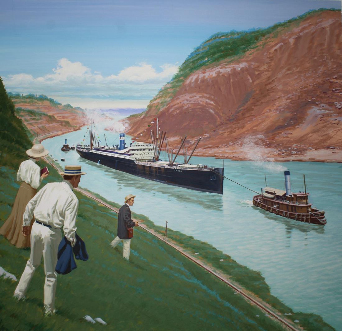Ed Vebell (1921 - 2018) Panama Canal Opens (1 of 4)