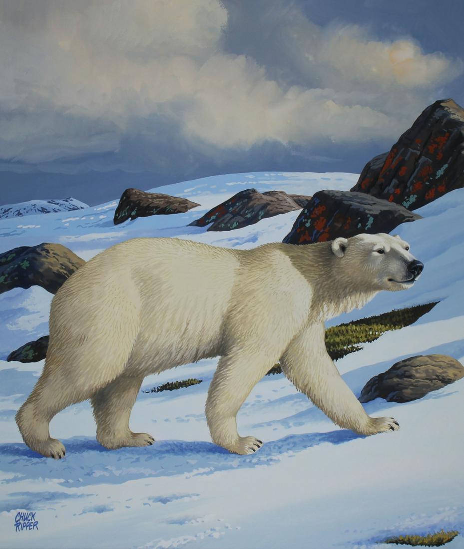 Chuck Ripper (B. 1929) "Polar Bear" (1 of 4)