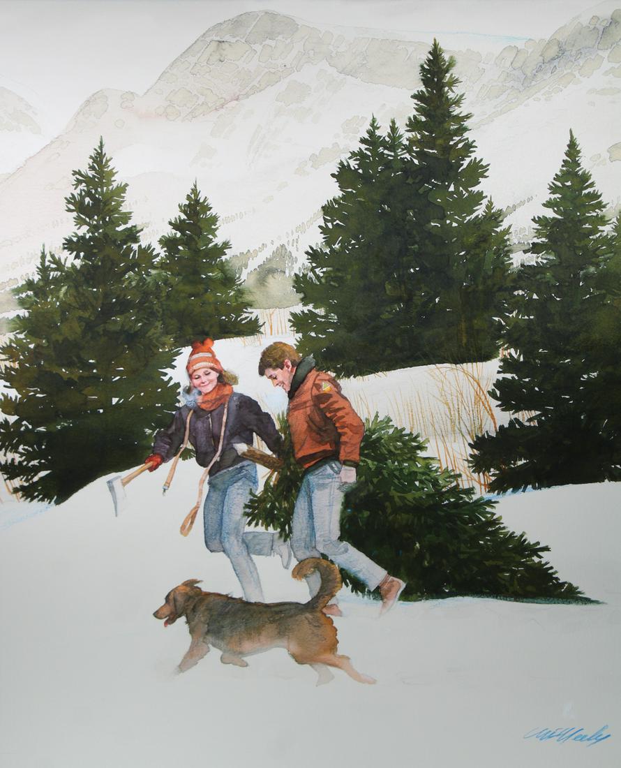 Tom McNeely (B. 1935) "Christmas Tree" (1 of 4)