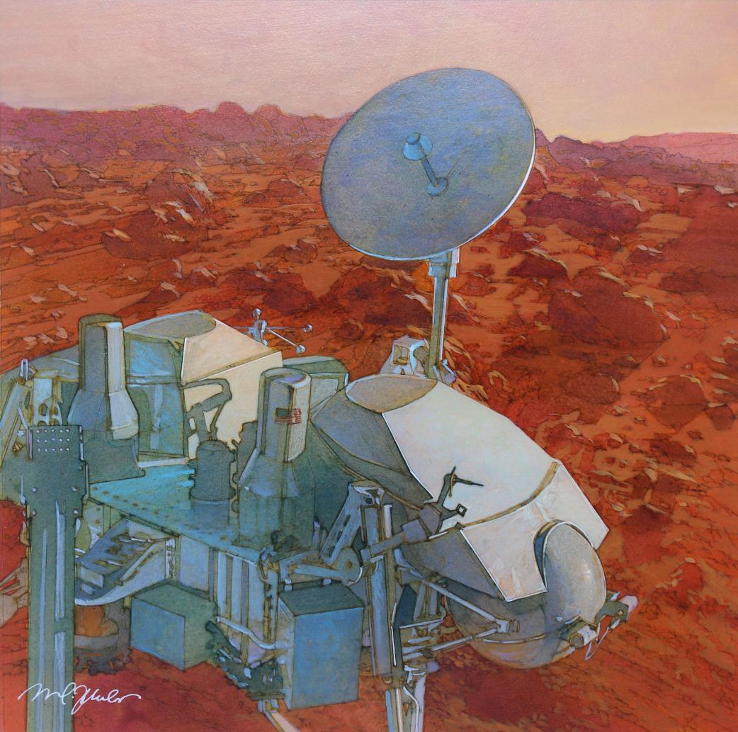 Mark Schuler (B. 1951) First Landing on Mars 1976 (1 of 4)