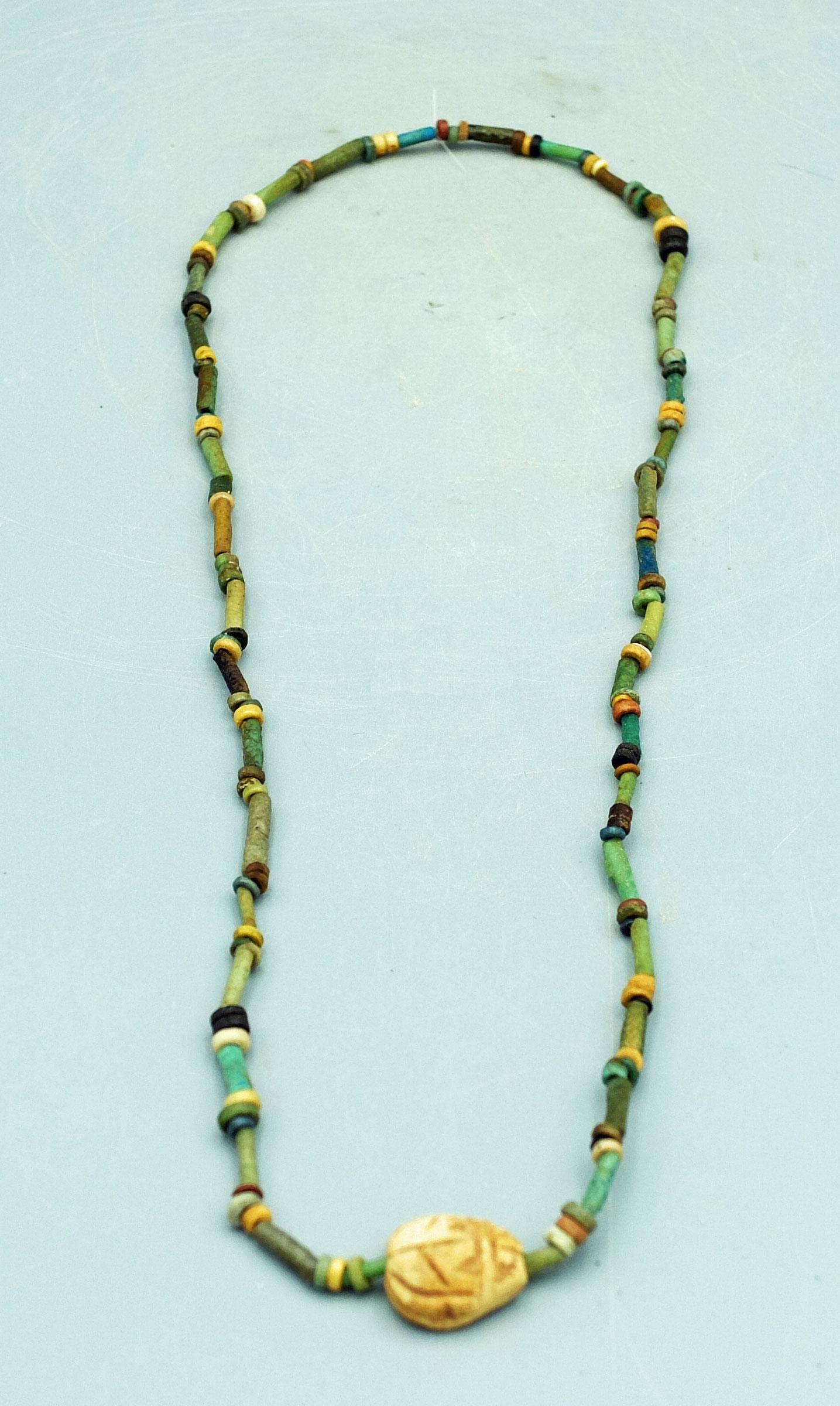 Egyptian Faience Bead Necklace, ca. 664 - 30 BC (1 of 3)