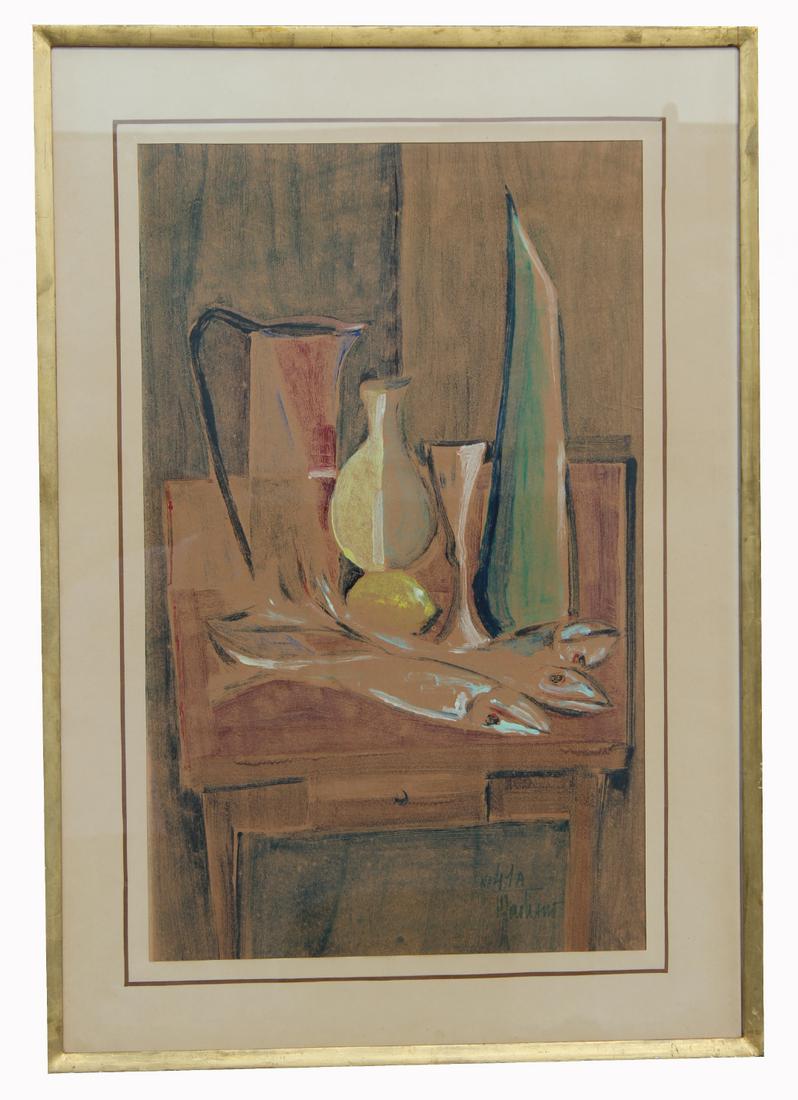 Signed, Large Mid Century Still Life (1 of 2)