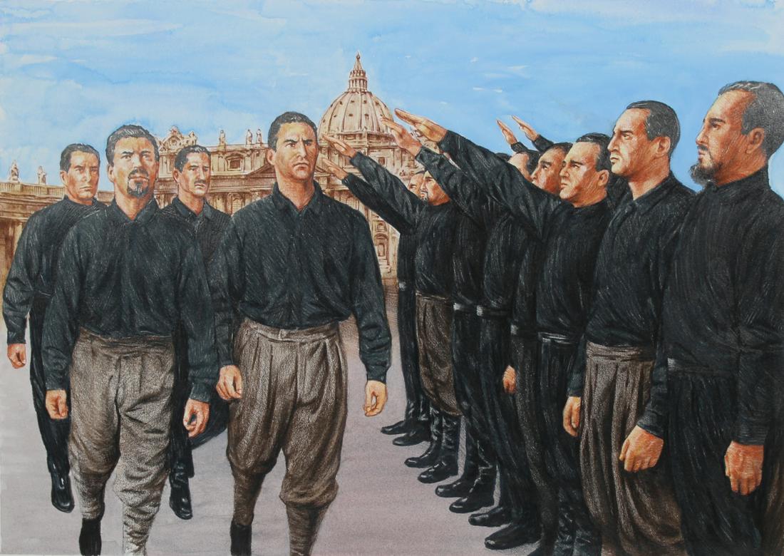 Paul & Chris Calle "Scourge of Fascism Arrives" (1 of 8)