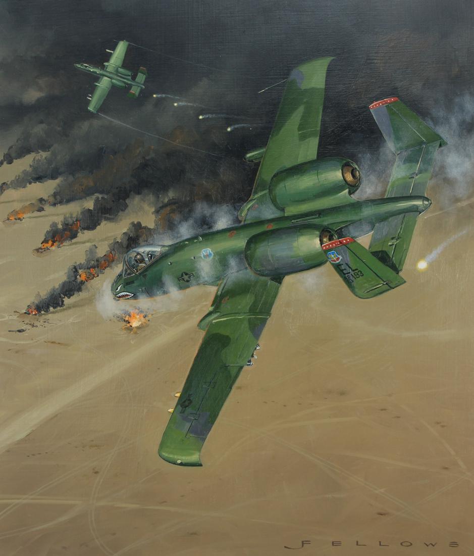 Jack Fellows (B. 1941) "A-10 Thunderbolt II" (1 of 3)