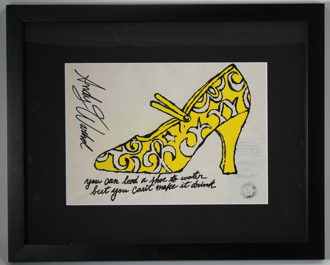 After Andy Warhol, Marker Drawing of Heel (1 of 3)