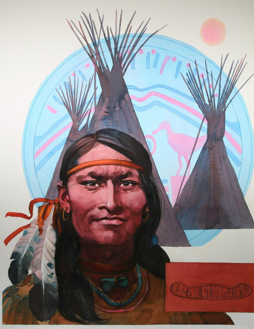 Tom McNeely (B. 1935) "North American Indians" (1 of 4)