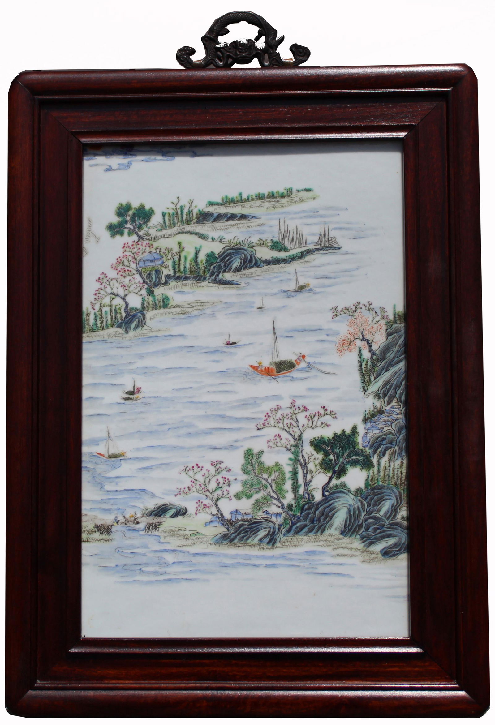 Exceptional Chinese Famille Rose Porcelain Plaque (1 of 7)