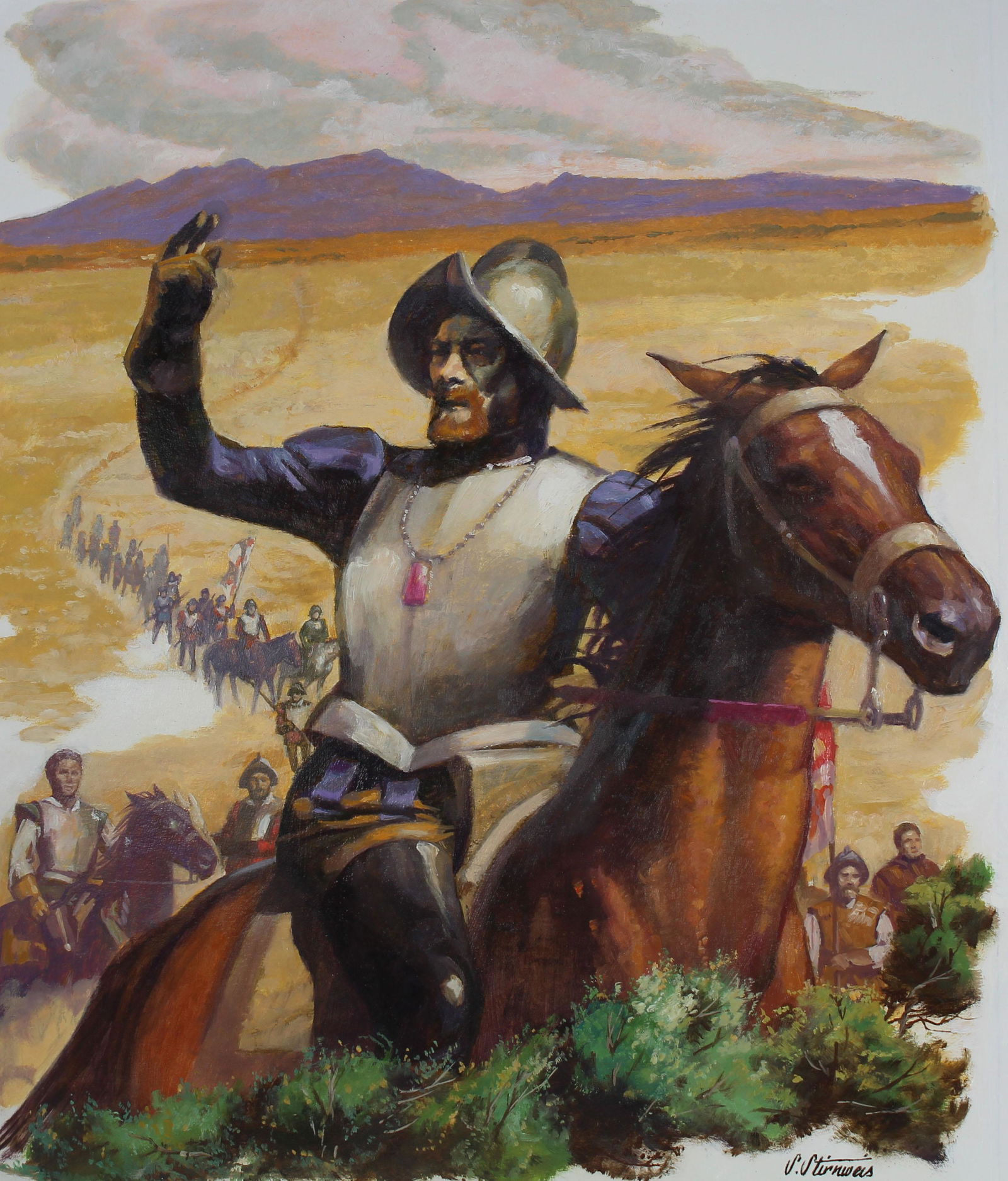 Shannon Stirnweis (B. 1931) Troop of Conquistadors (1 of 4)