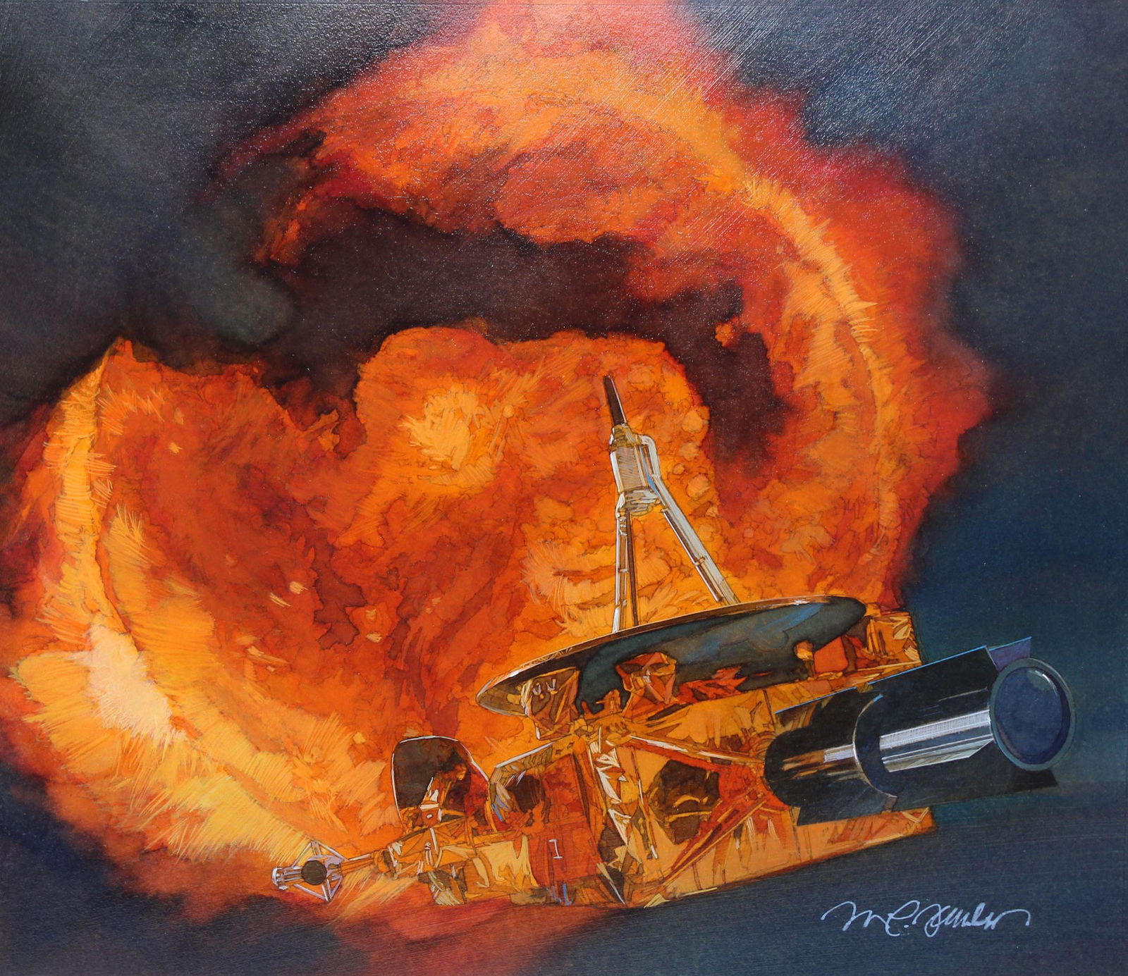 Mark Schuler (B. 1951) "Ulysses Deep Space Probe" (1 of 3)