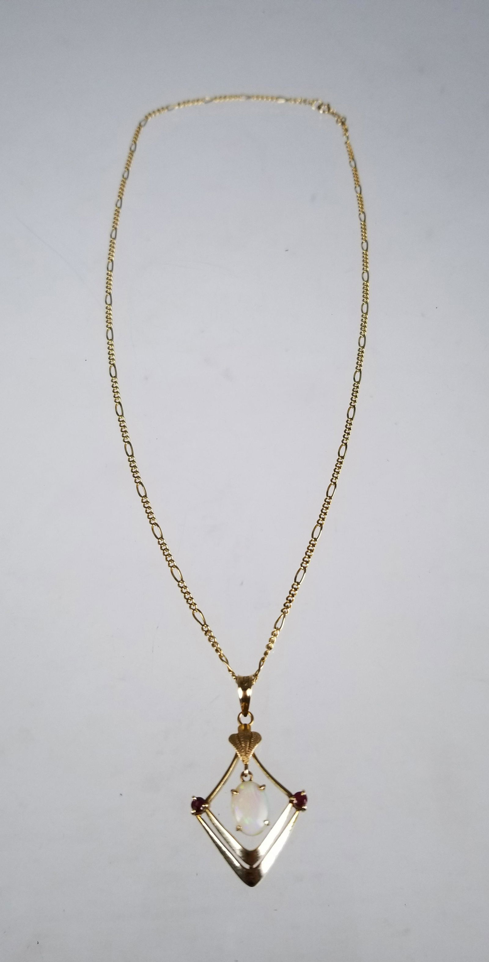 14K Gold & Opal Necklace (1 of 4)