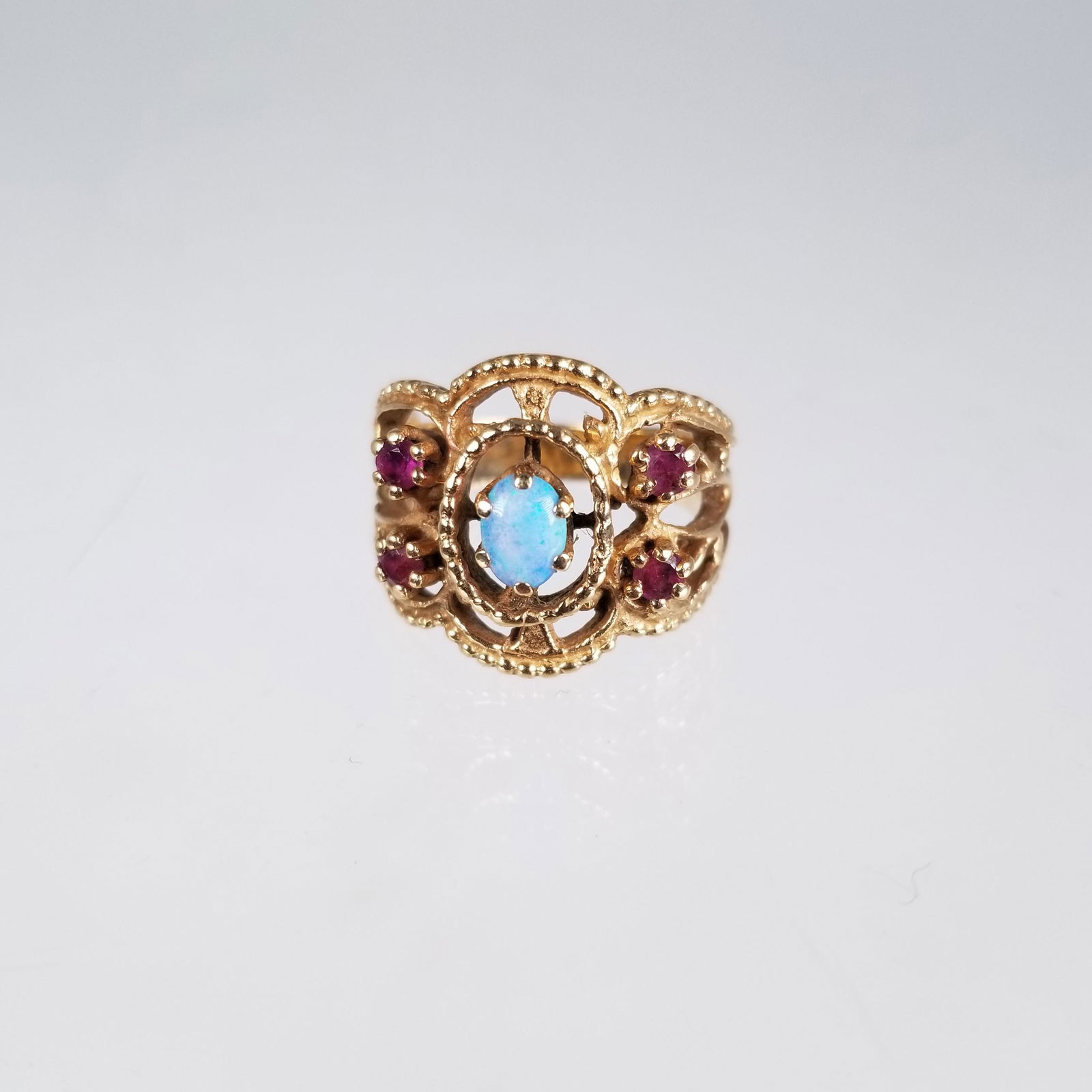 Antique 14K Gold & Opal Ring (1 of 7)