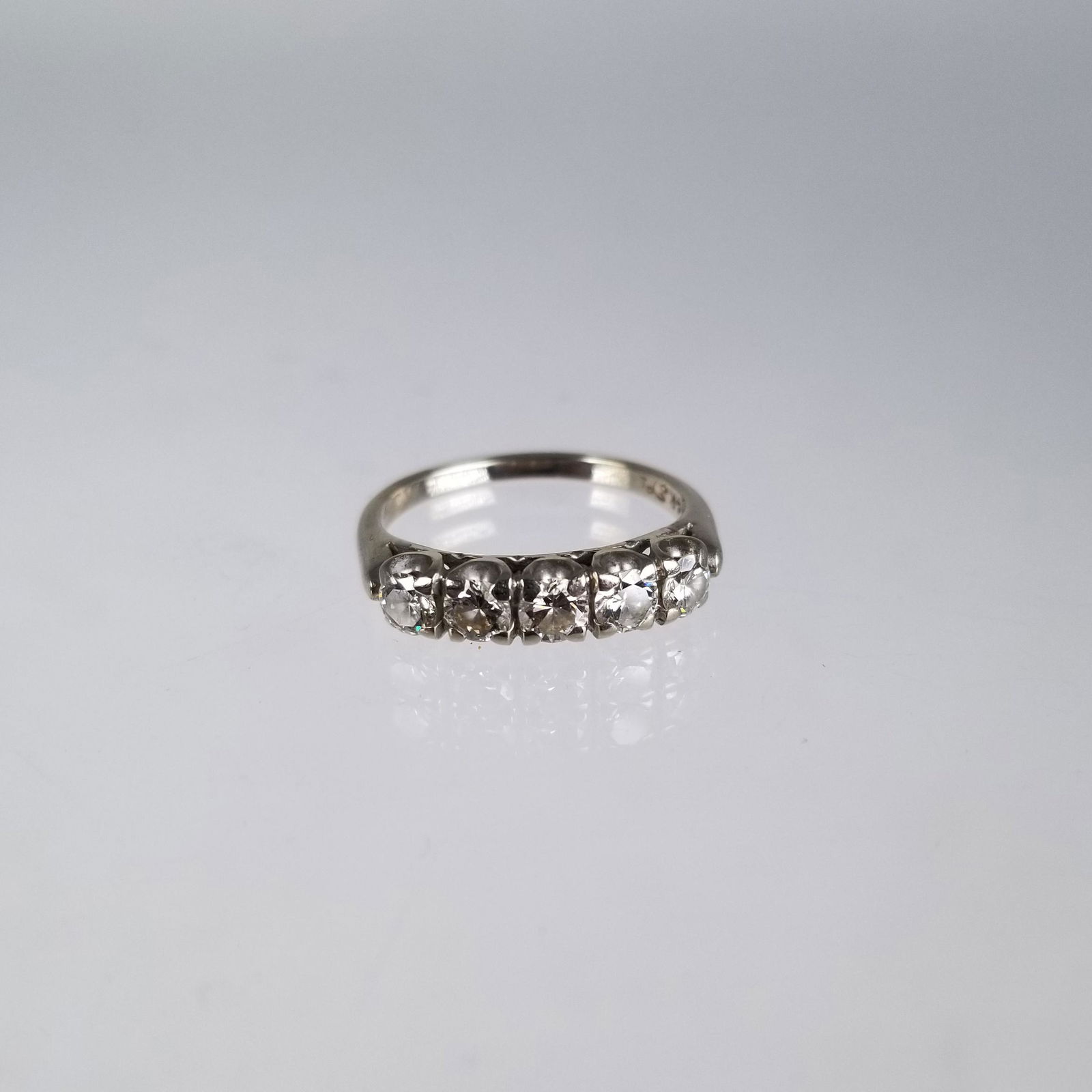 14K White Gold Multi-Stone Diamond Ring (1 of 5)