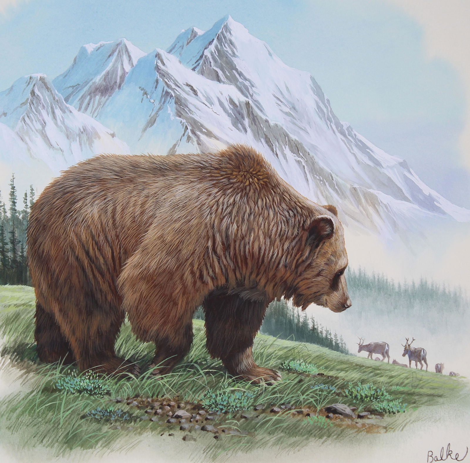 Don Balke (B. 1933) "Alaska Brown Bear" (1 of 4)