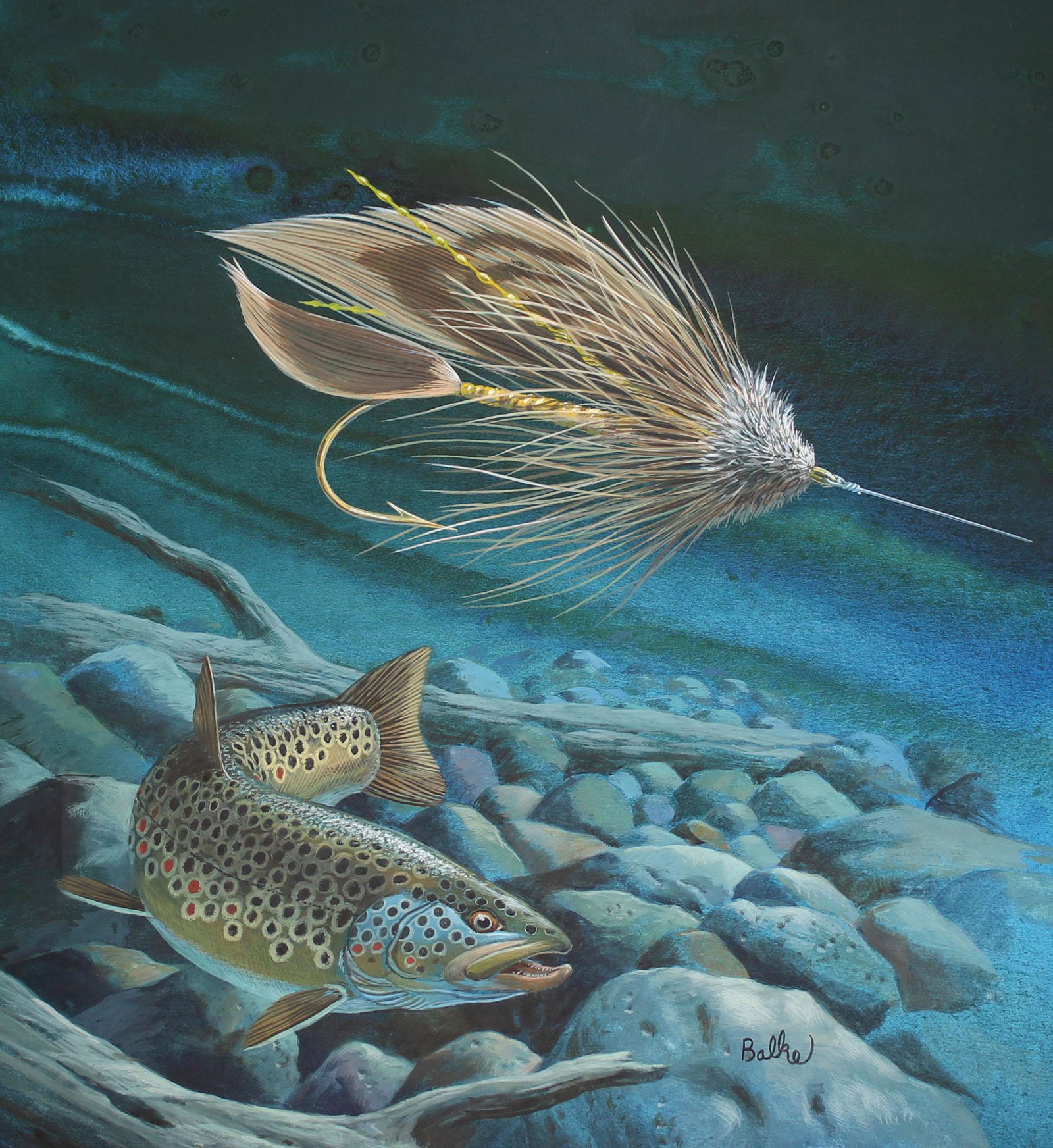 Don Balke (B. 1933) Fishing Flies - Muddler Minnow (1 of 4)