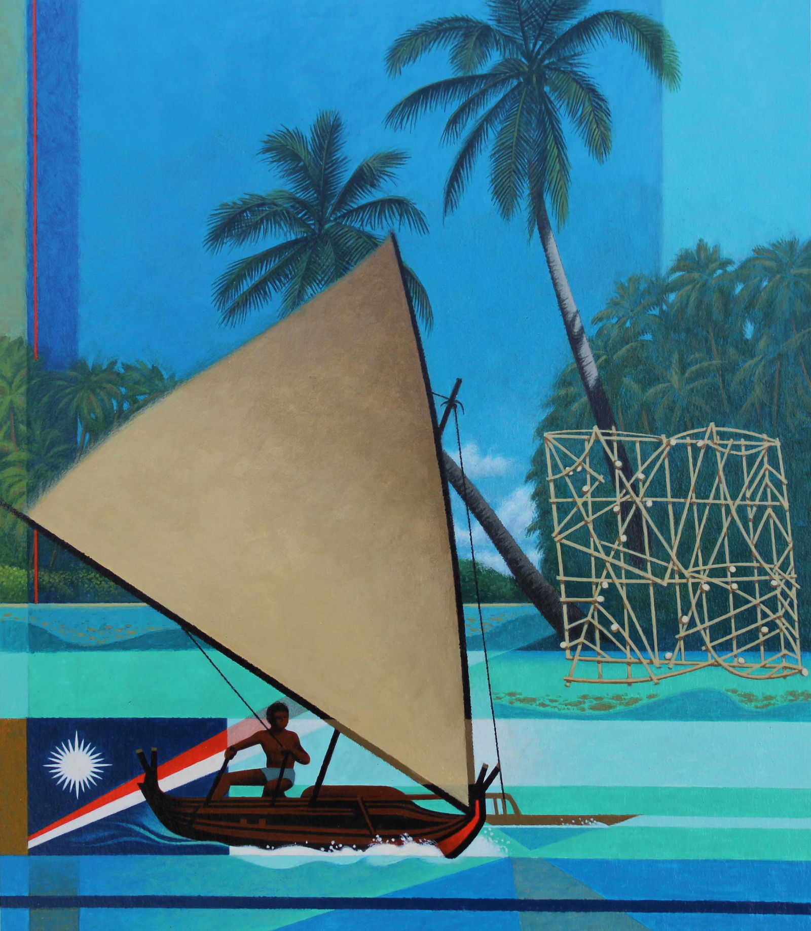 Howard Koslow (1924 - 2016) "Marshall Islands" (1 of 4)