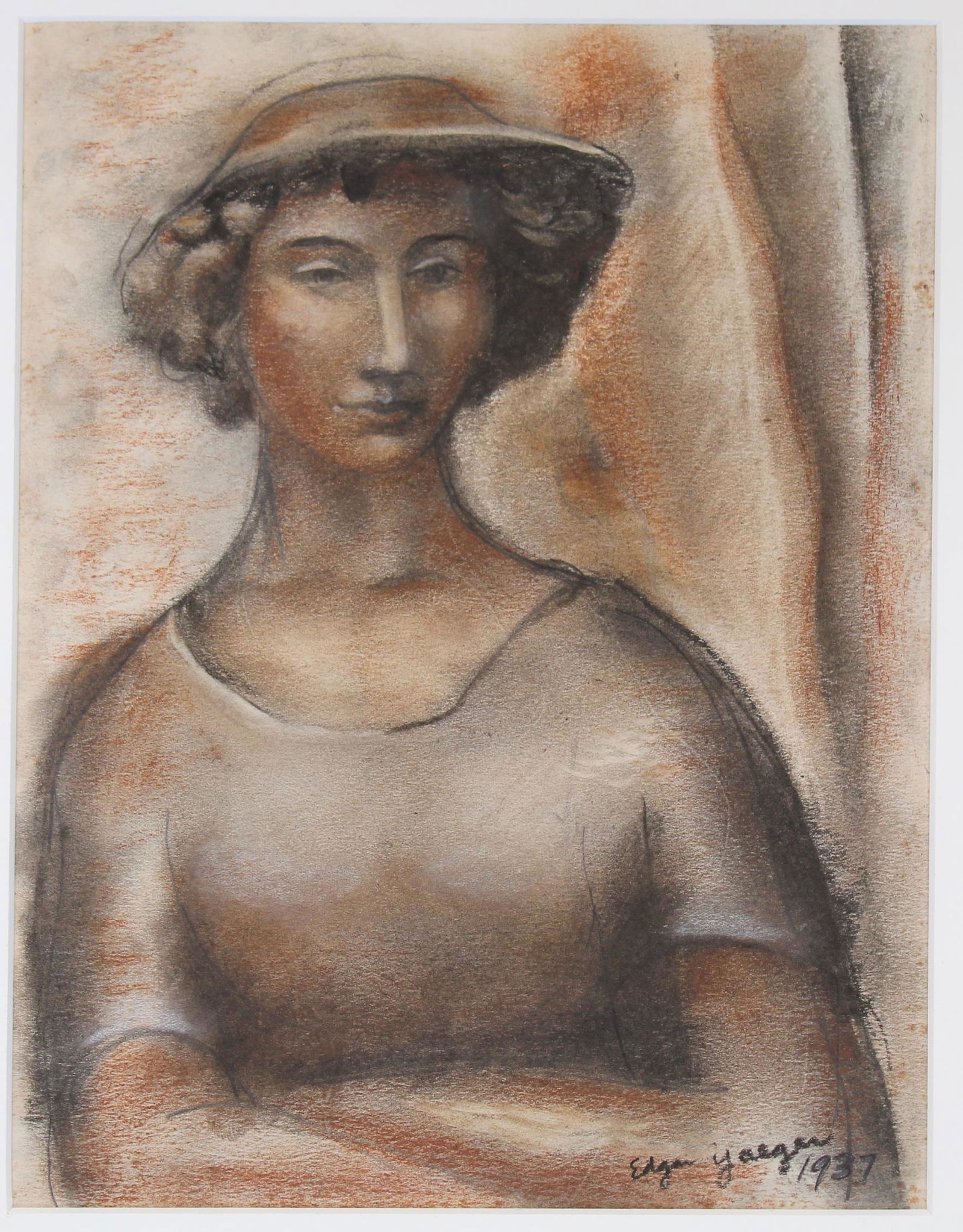 Edgar Yaeger (1904 - 1997) Pastel (1 of 4)