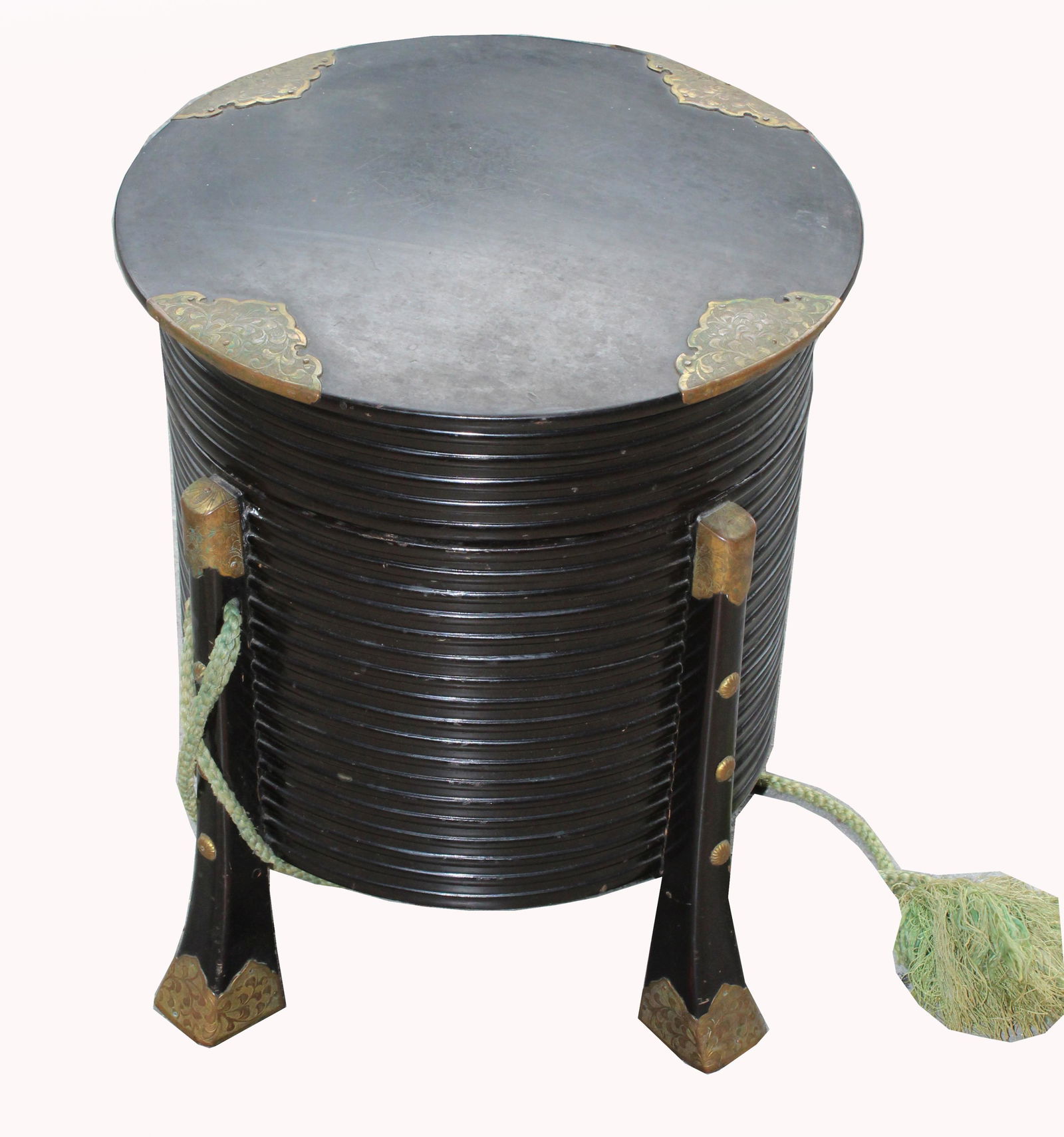 Antique Japanese Hat Box (1 of 2)