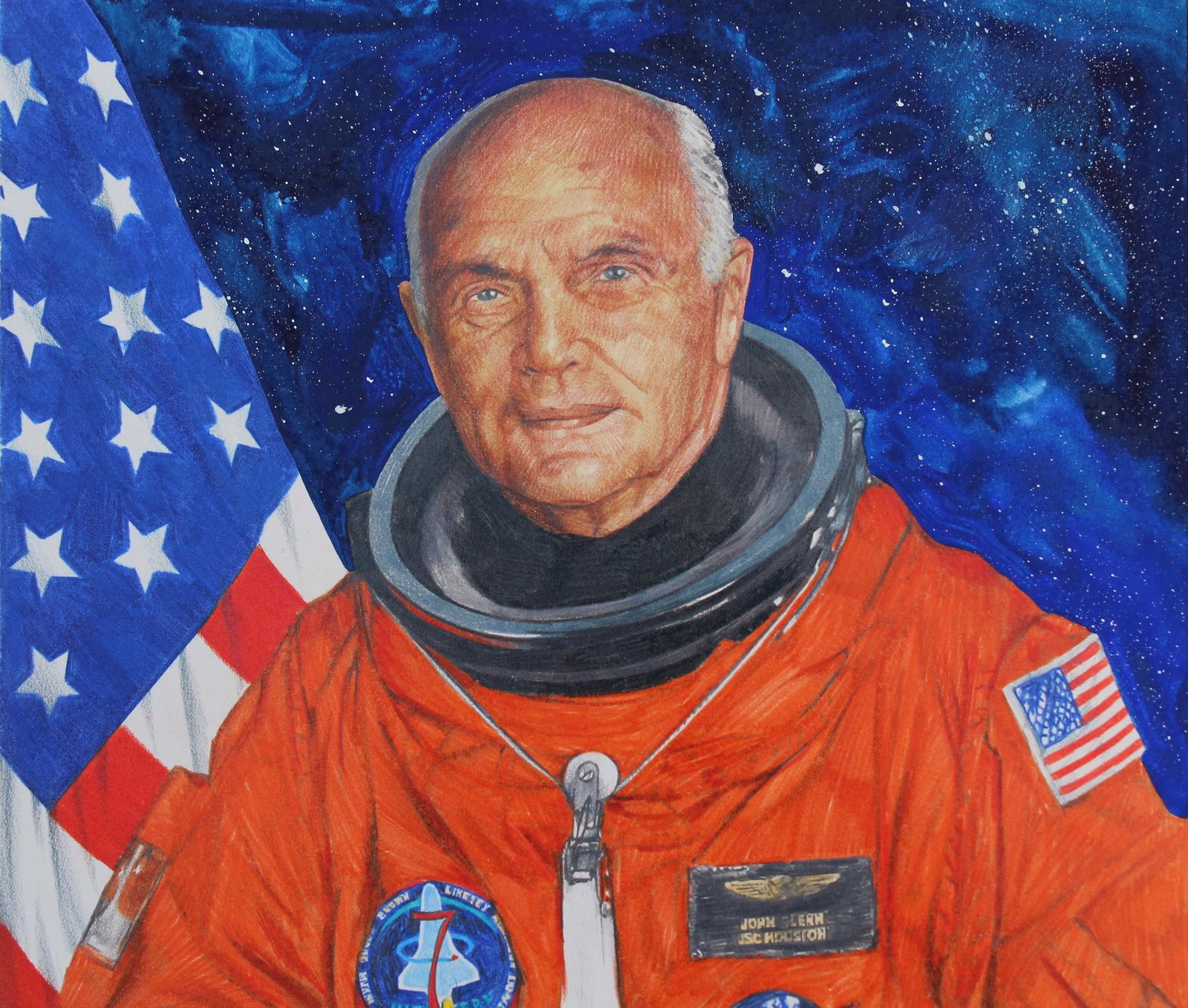 Chris Calle (B. 1961) "John Glenn - 1998" (1 of 4)