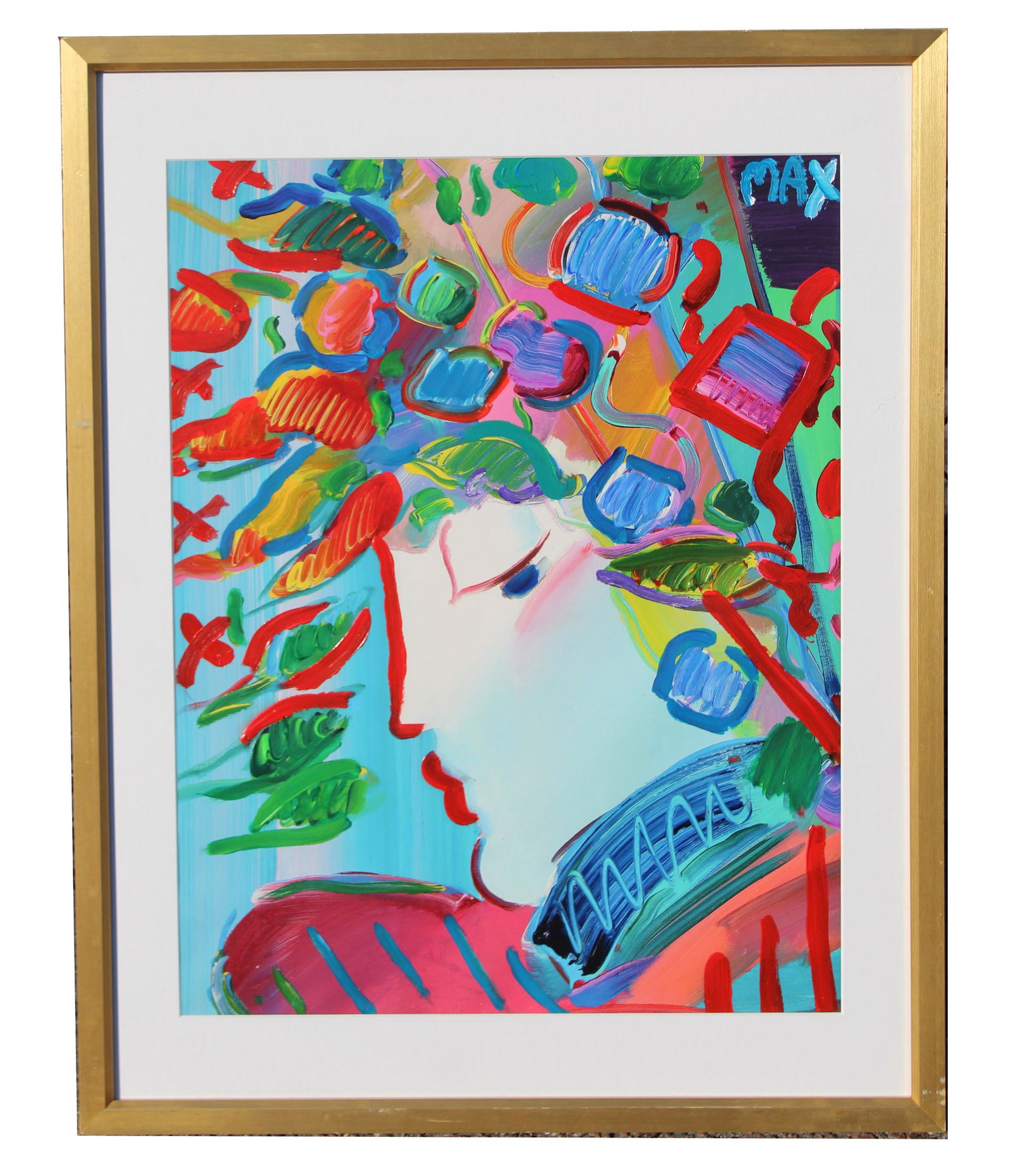Peter Max "Blushing Beauty I" Mixed Media (1 of 6)