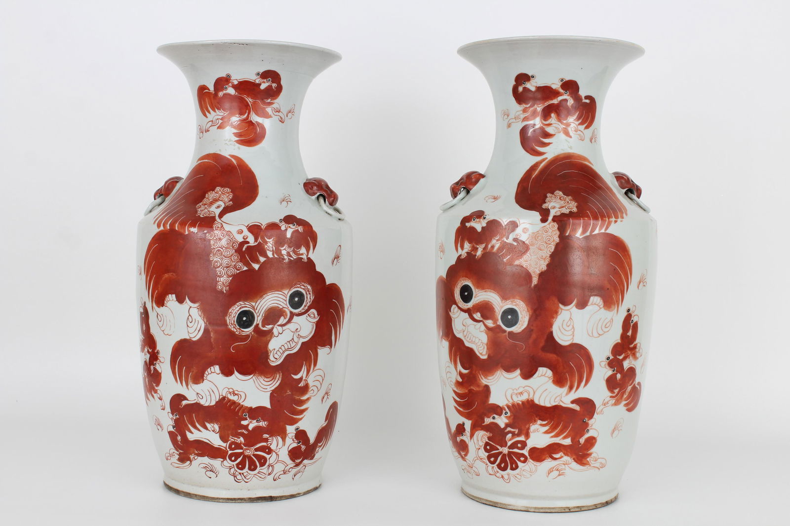 (2) Chinese Dragon Vases (1 of 5)
