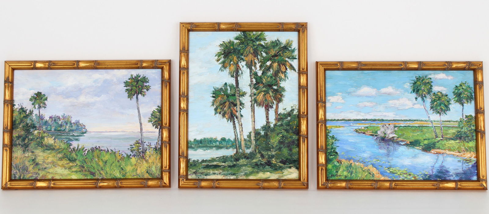 (3) Florida Landscape Paintings, Signed (1 of 6)