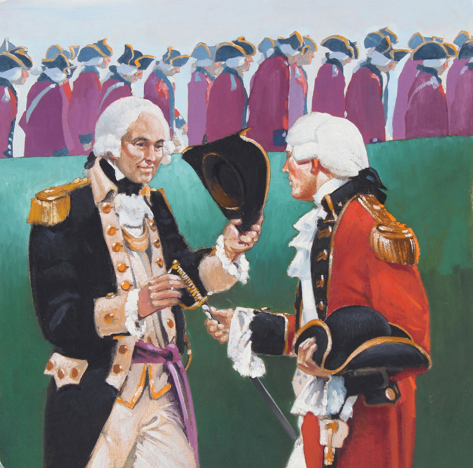 Jim Butcher (B. 1944) "British General Surrenders" (1 of 6)