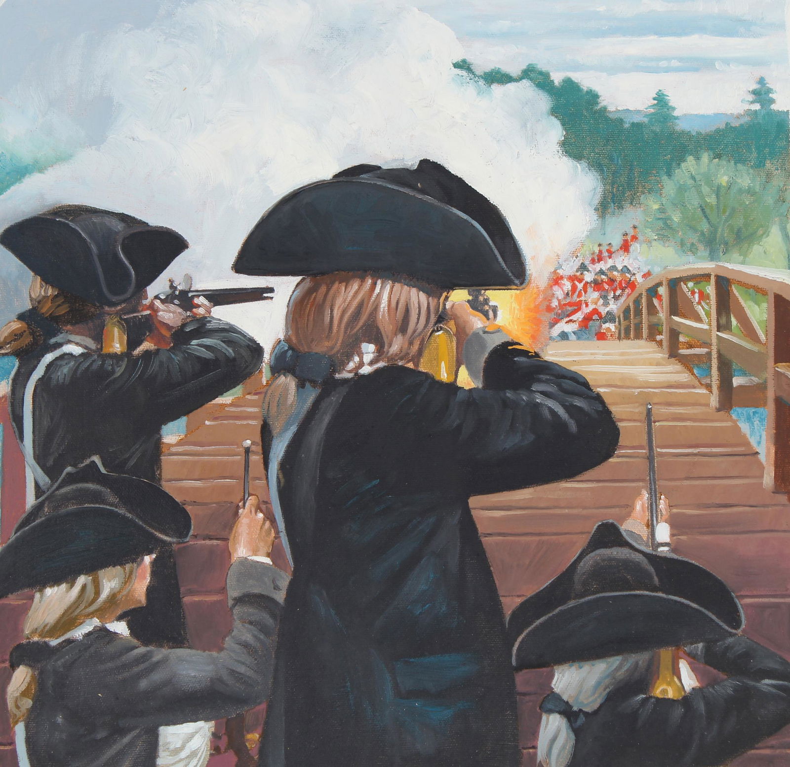 Jim Butcher (B. 1944) Battles of Lexington/Concord (1 of 6)