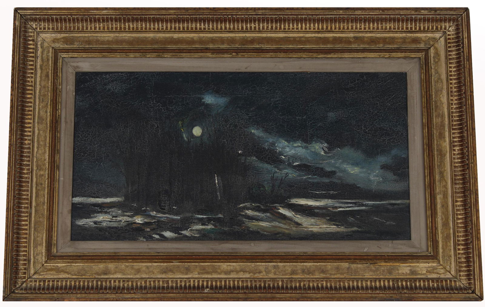 American School, Moonlit Seascape. Exhibited (1 of 4)