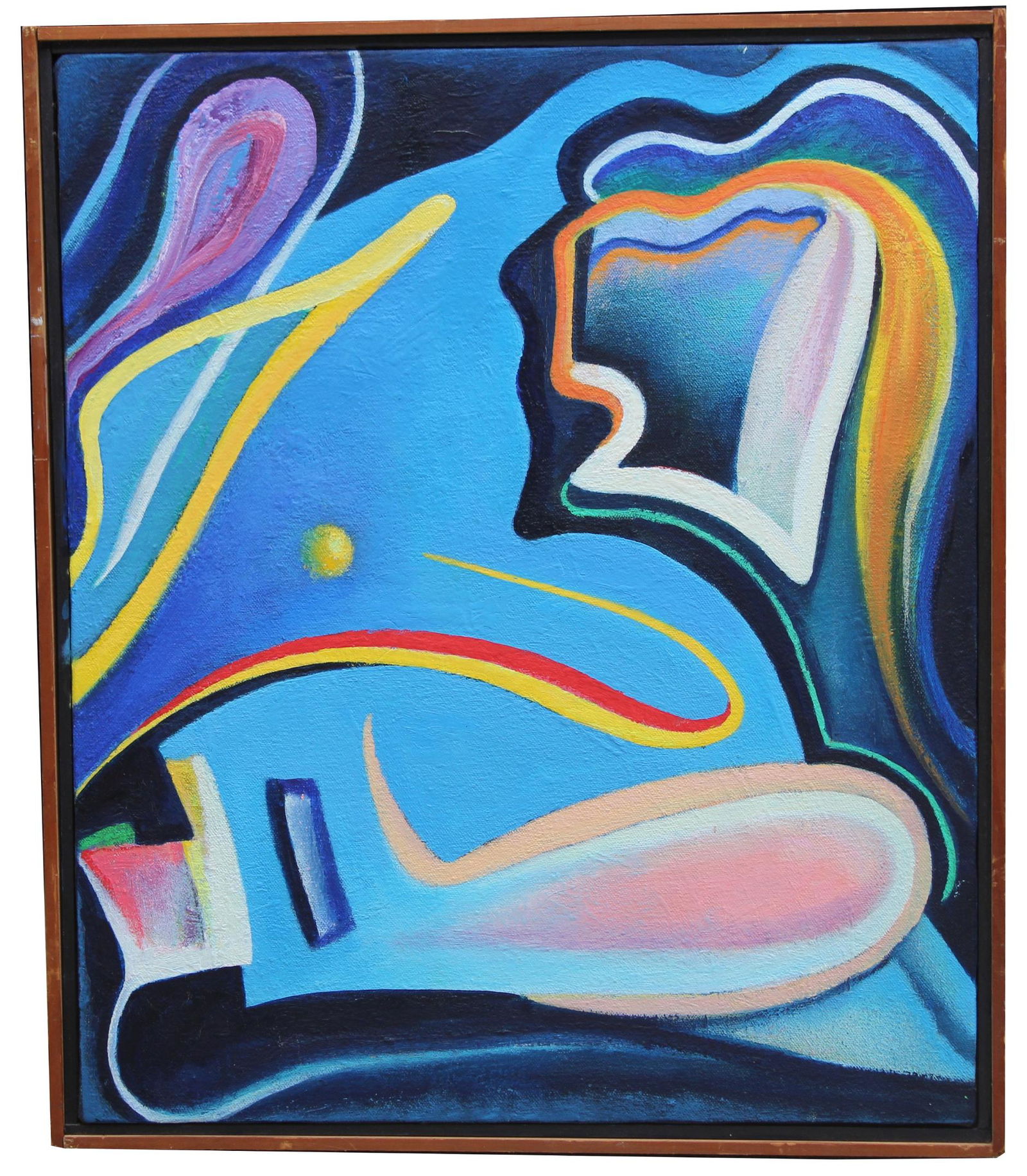 Thomas Koether (NY, FL b. 1940) "Blue Watcher" (1 of 3)