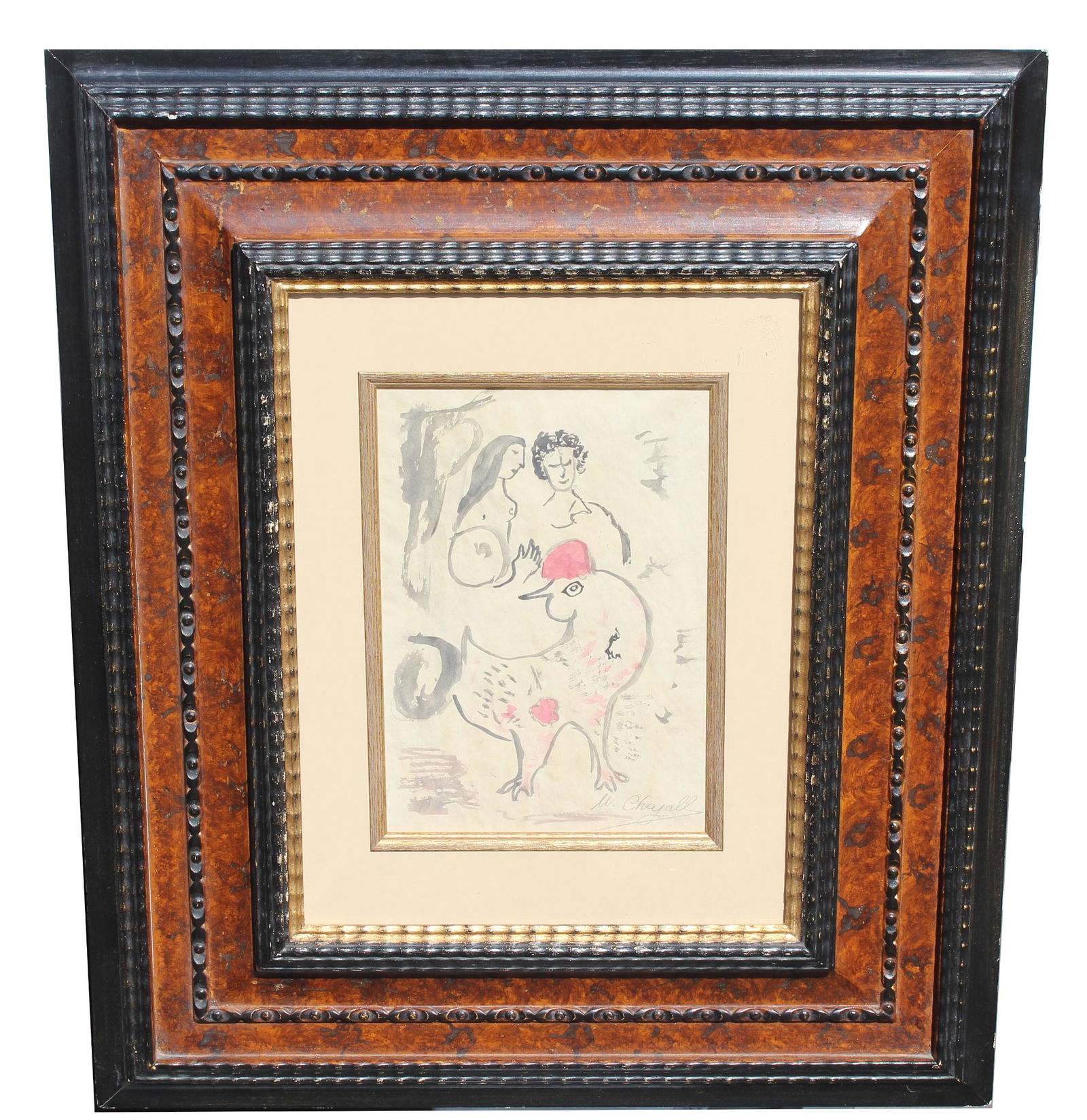 Attr. Marc Chagall Watercolor (1 of 8)