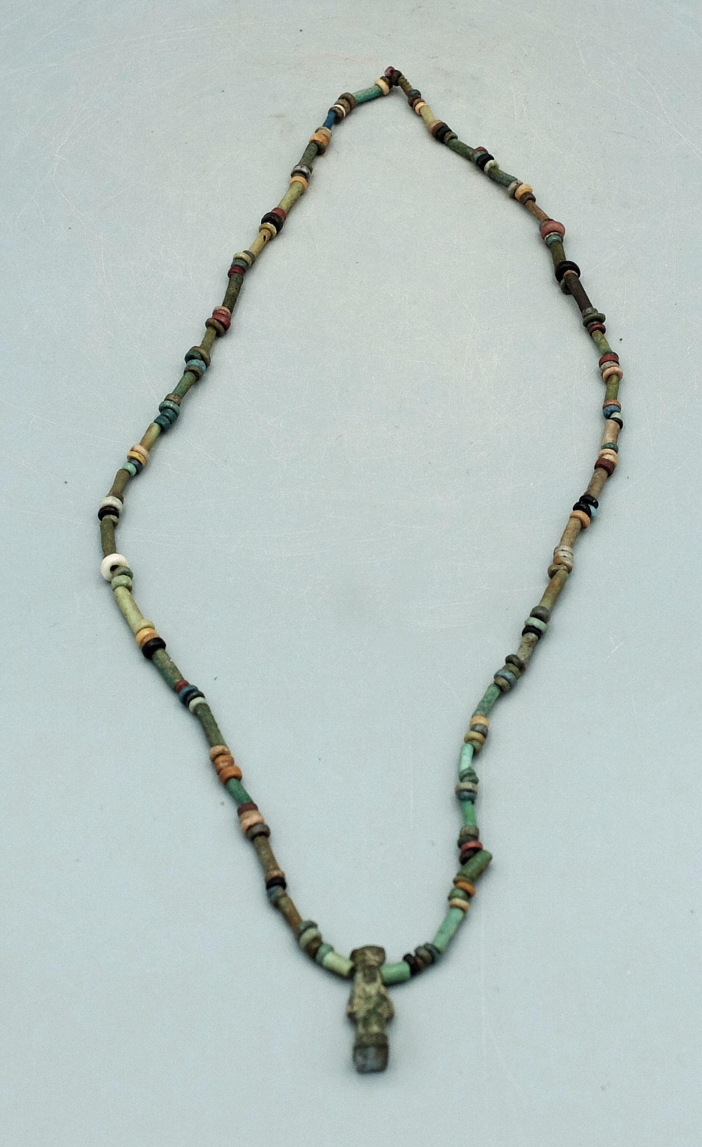 Egyptian Faience Bead Necklace, ca. 664 - 332 BC (1 of 2)