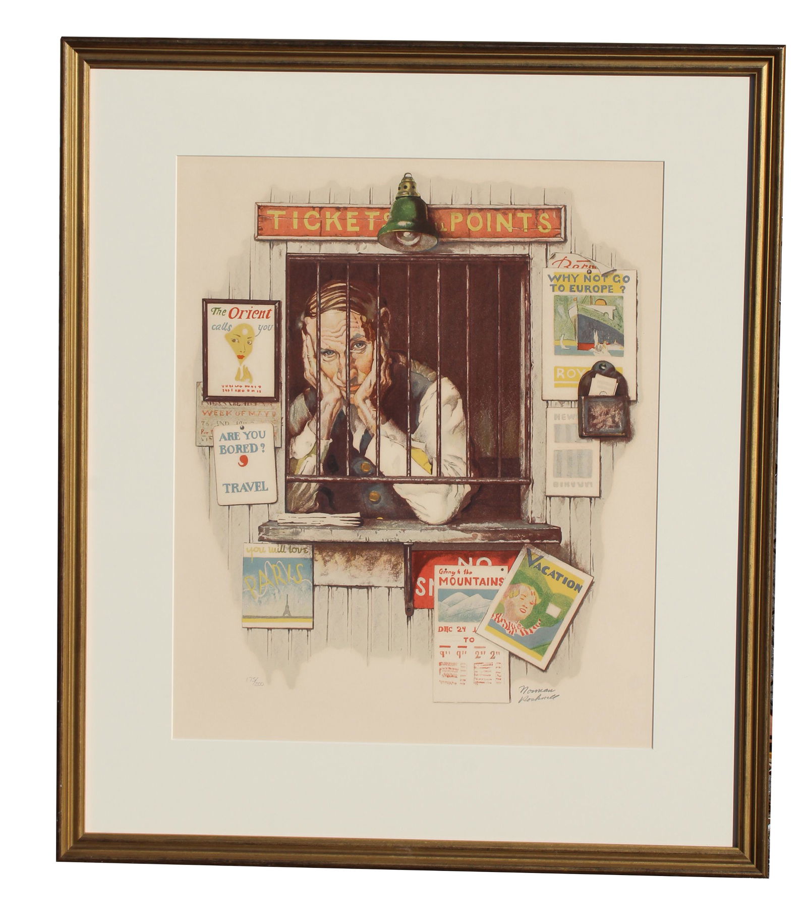 Norman Rockwell "Ticketseller" (1 of 6)