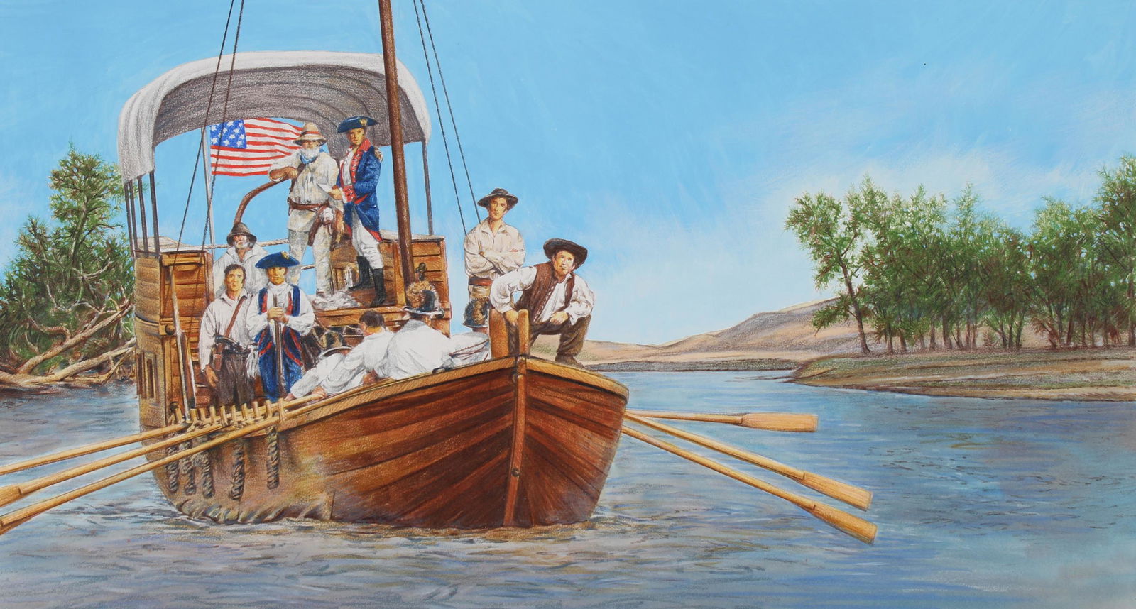 Paul Calle & Chris Calle "Begin Journey-Keelboat" (1 of 5)