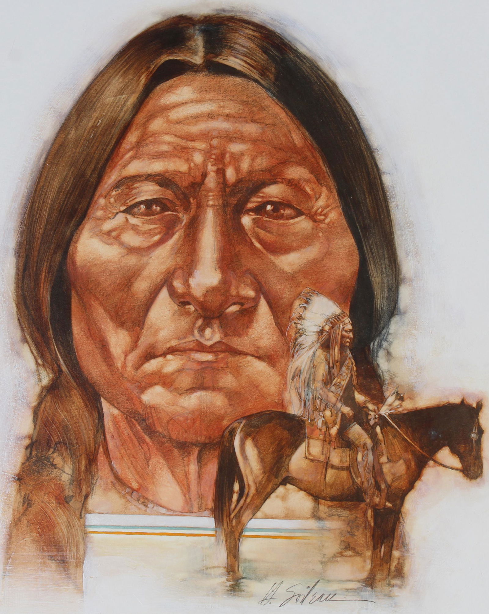 Hodges Soileau (B. 1943) "Sitting Bull" (1 of 5)