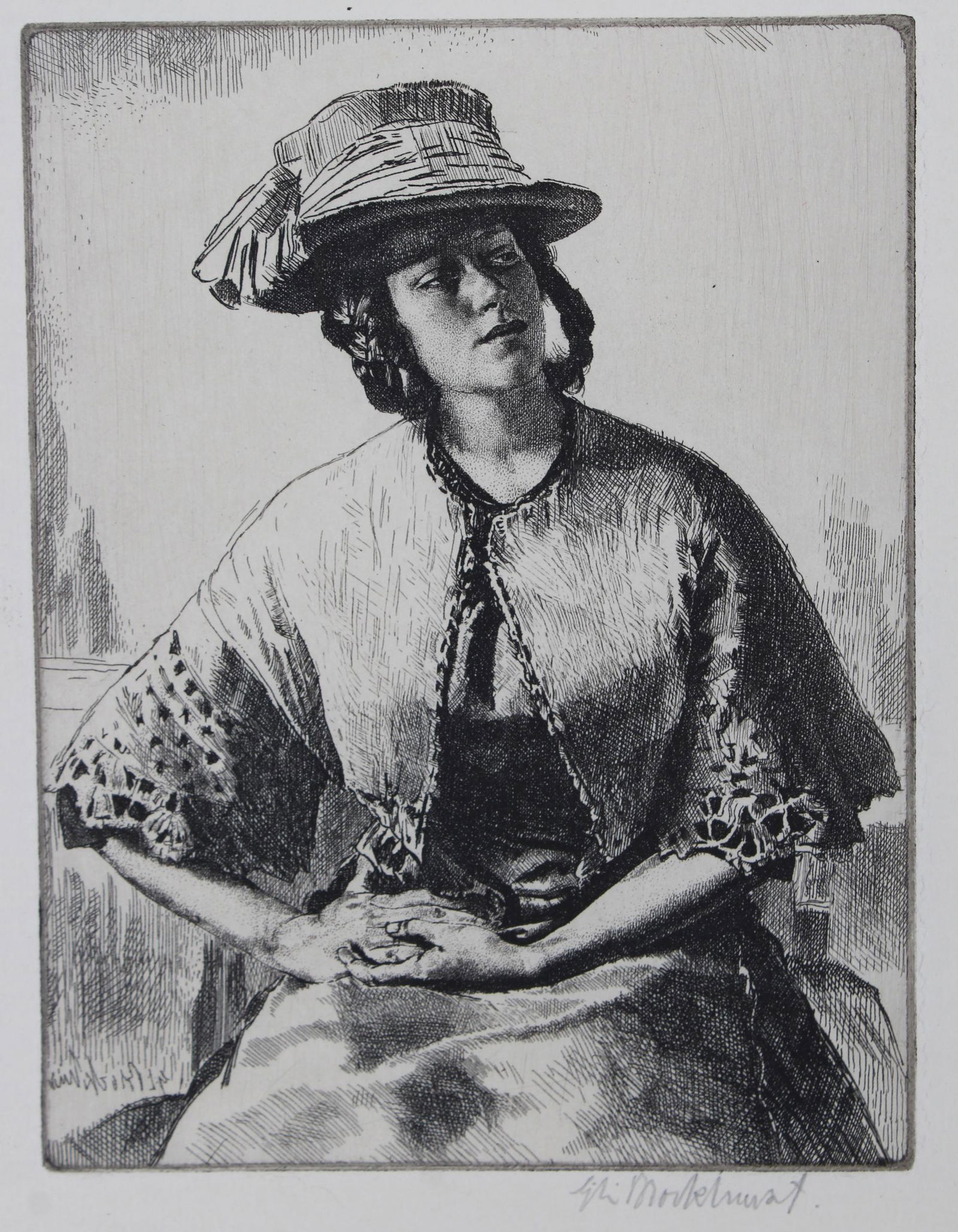 Gerald Leslie Brockhurst (1890-1978) "Elizabeth" (1 of 5)