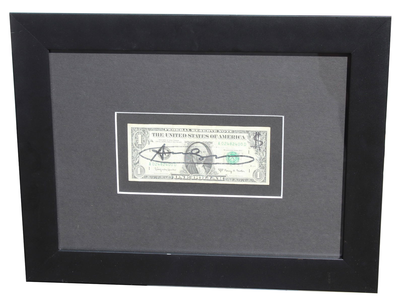 After Andy Warhol, Signed Dollar Bill (1 of 3)
