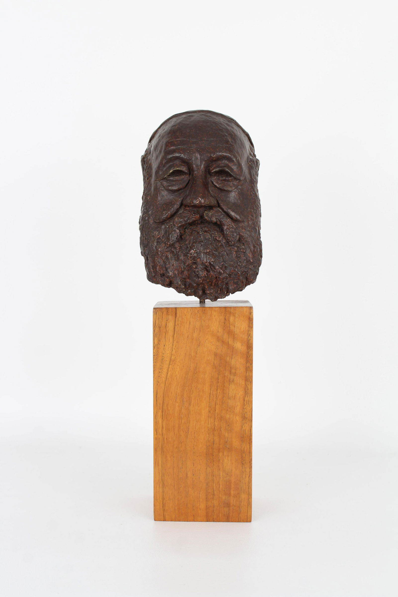 Bronze Judaica Figure on Wooden Stand (1 of 4)