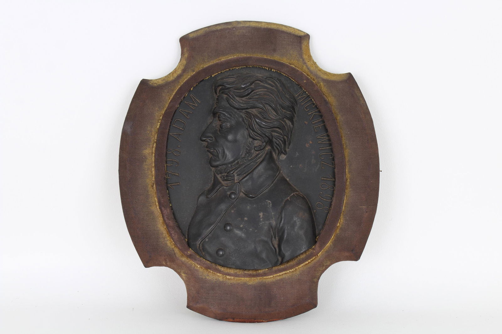Framed Bronze Bust, Adam Mickiewicz: Framed Bronze Bust, Adam Mickiewicz.
