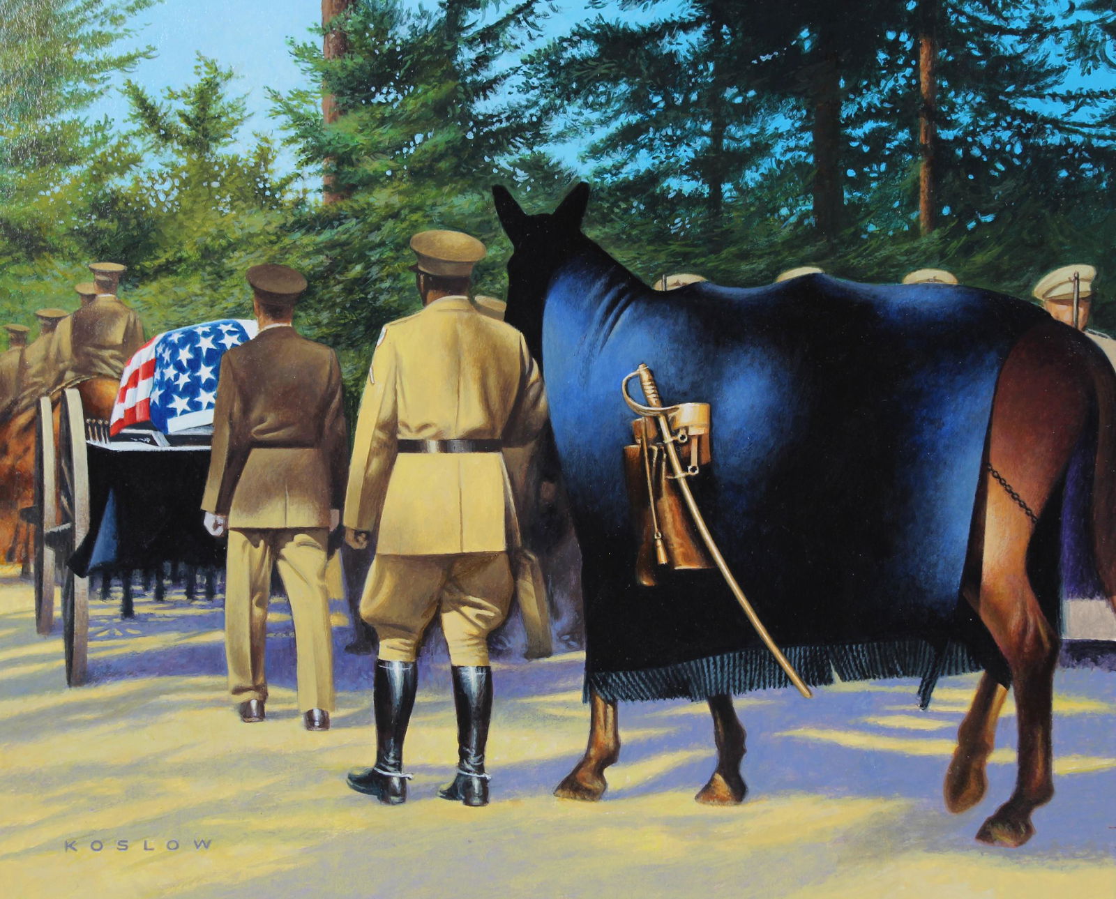 Howard Koslow (1924 - 2016) "Death of FDR" (1 of 5)