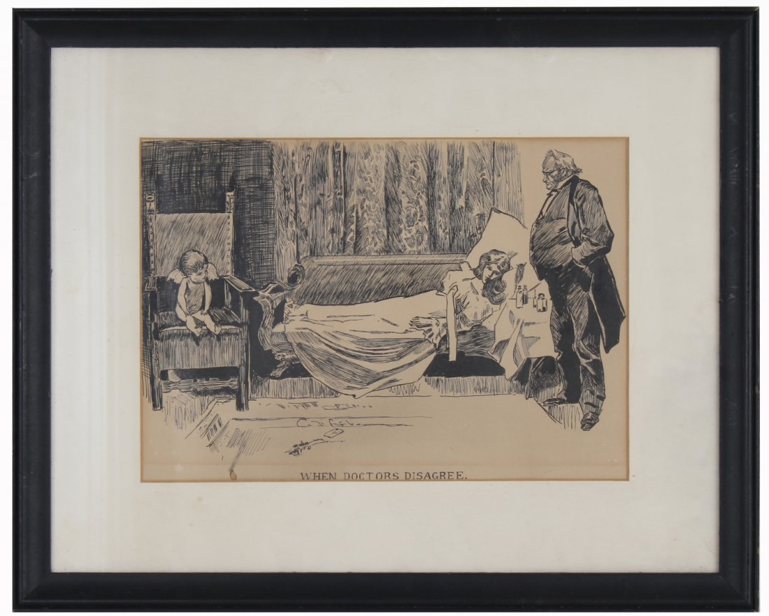 Charles D Gibson (1867-1944) When Doctors Disagree (1 of 2)