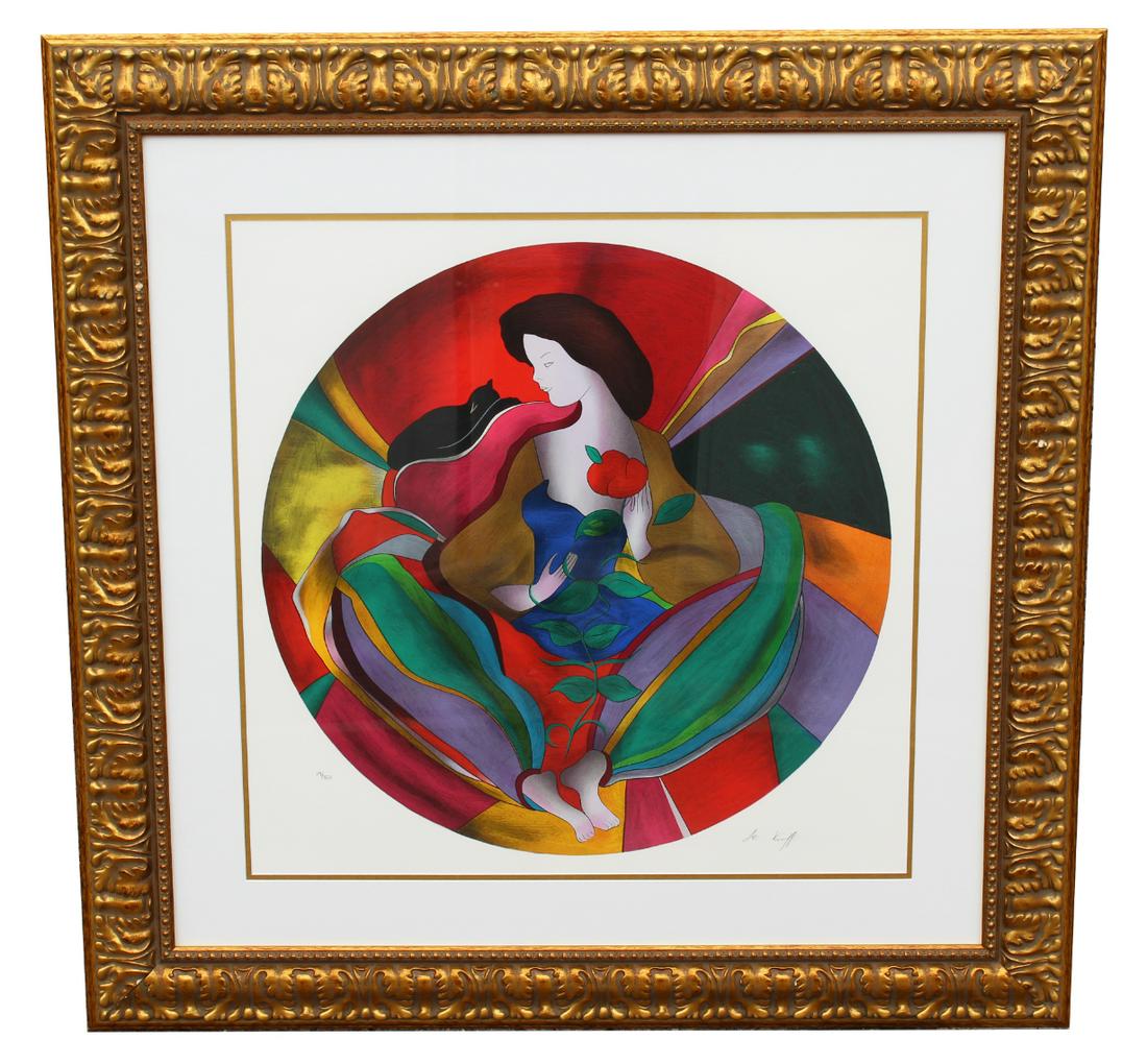 Linda Le Kinff "Le Temps Des Cerises" Serigraph (1 of 5)