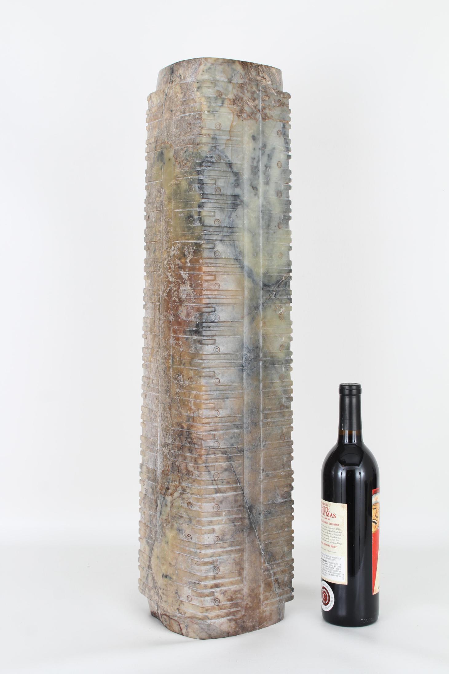 Large Neolithic Jade Chinese Cong Vase (1 of 5)