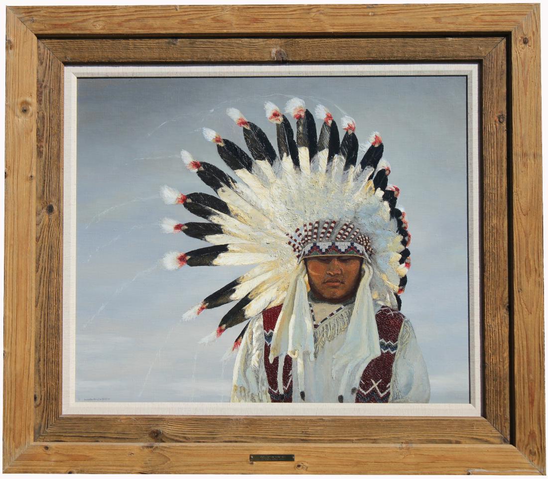 Lunda Hoyle Gill (1928 - 2003) "Crow Indian" (1 of 7)