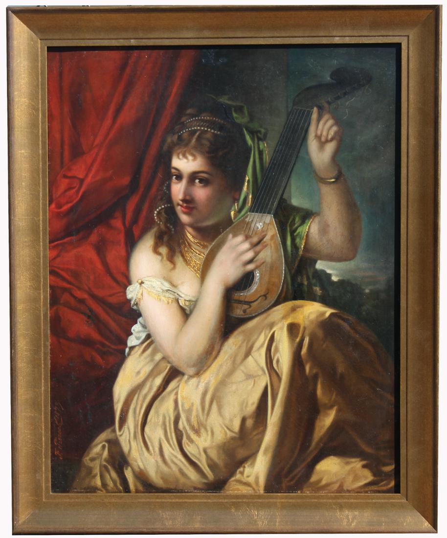 19th C. Signed Continental School Painting (1 of 5)