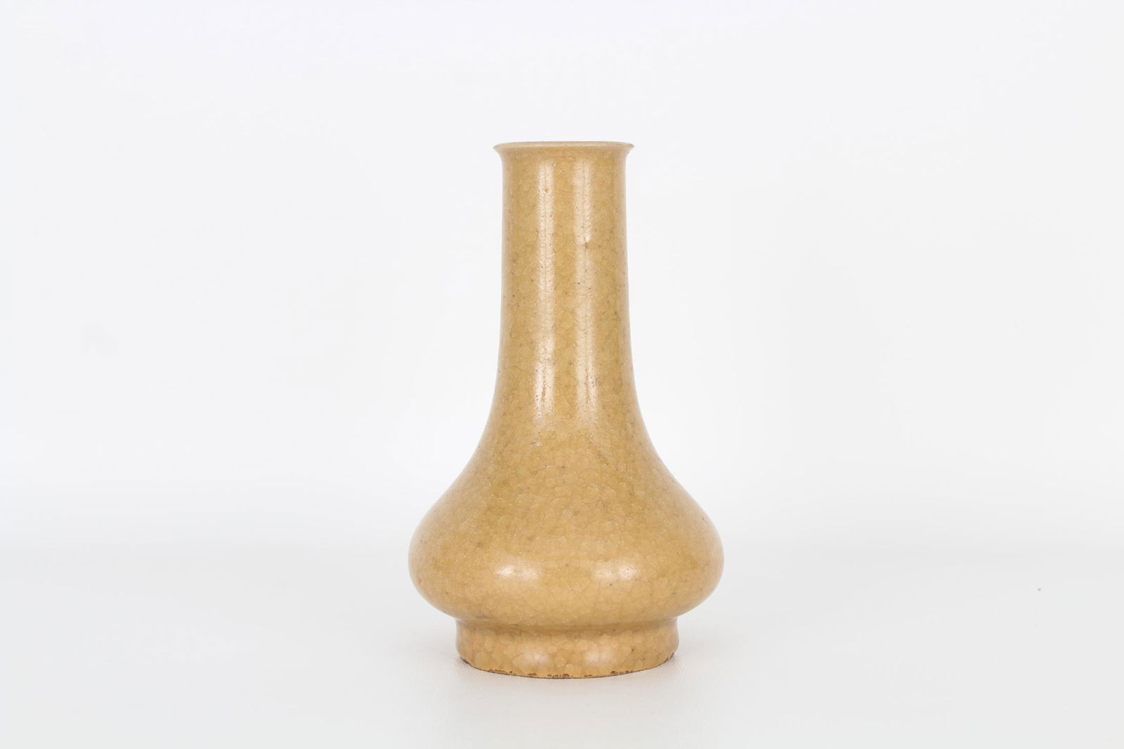 Chinese Song Longquan Yellow-Glazed Mallet Vase (1 of 5)